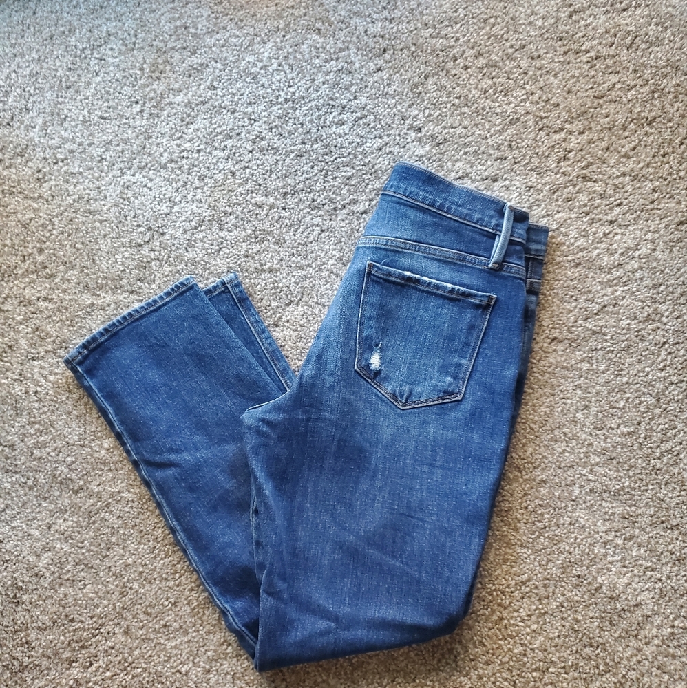 Frame slender straight jeans